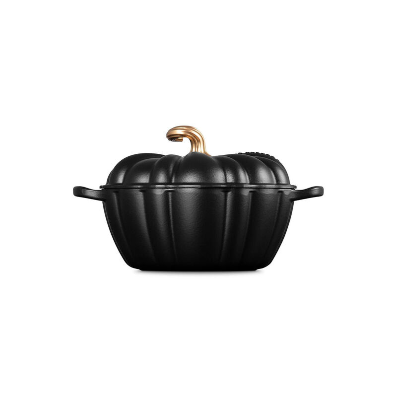 Le Creuset Signature Pumpkin Cocotte 24cm Foret Gold Knob image number 10